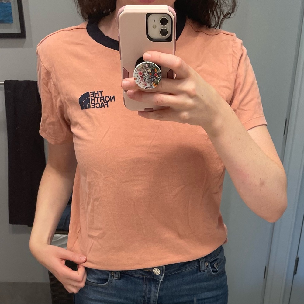 The North Face pink t-shirt